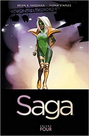 Saga Volume 4 by Brian K. Vaughan & Fiona Staples - Paperback Graphic Novel