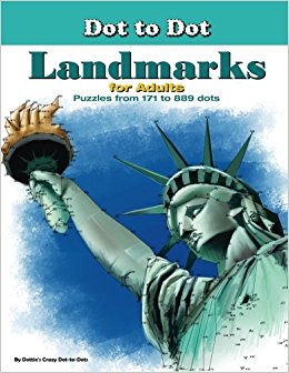 Dot-to-Dot Landmarks for Adults : Puzzles from 171 to 889 Dots - Paperback