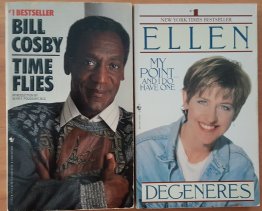 Two (2) Iconic Comedians Bill Cosby and Ellen Degeneres - Paperback Humor