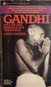 Gandhi His Life and Message for the World by Louis Fischer - Paperback VINTAGE 1982