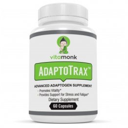 AdaptoTrax™ All-in-One Adaptogens Supplement Complex | Anti-Stress, Brain Boost, and Energy Adaptogenic Herbs Blend | 60 All-Natural Capsules