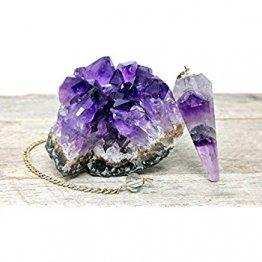 Amethyst Crystal Cluster Bohemian Meditation Set incl. Pendulum - Imported from South America