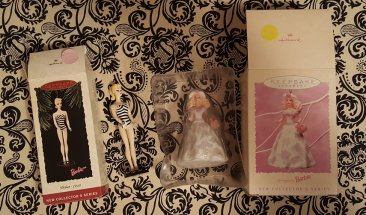 Barbie Girl Christmas Ornaments - Two (2) Collectibles