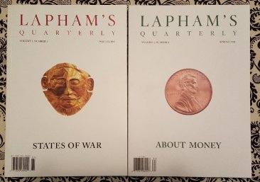 Lapham's Quarterly Volume 1, Number 2 About Money Spring 2018 - Periodicals Back Issue