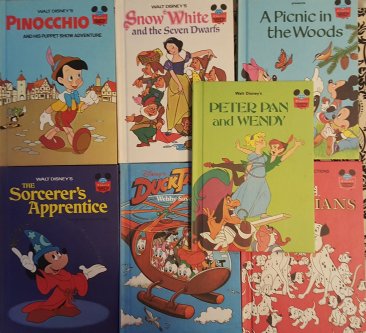Walt Disney Children's Library of Classics - Set of Seven (7) Hardcover Books