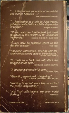 Worlds in Collision by Immanuel Velikovsky - Paperback VINTAGE 1972 Nonfiction