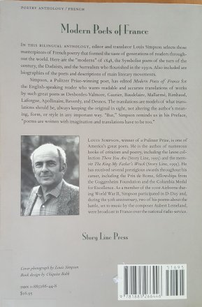 Modern Poets of France : A Bilingual Anthology - Softcover Textbook Louis Simpson, editor