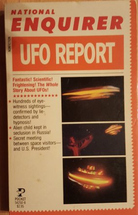 National Enquirer UFO Report - Mass Market Paperback USED Very Good Cond. Nonfiction