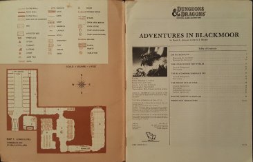 Dungeons & Dragons Adventures in Blackmoor DA1 Paperback Adventure Module