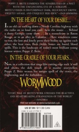 Wormwood by Poppy Z. Brite - Paperback Fiction