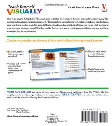 Teach Yourself Visually Piano by Mary Sue Taylor and Tere Stouffer