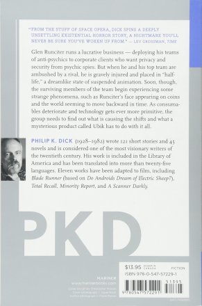 Ubik by Philip K. Dick - Paperback Fiction