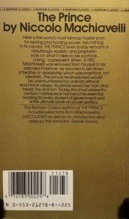 The Prince - Paperback USED Bantam Classics