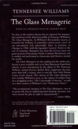 The Glass Menagerie by Tennessee Williams - Paperback