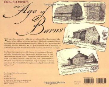 Eric Sloane's An Age of Barns : An Illustrated Review of Classic Barn Styles and Construction - Paperback
