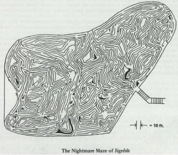 The Nightmare Maze of Jigresh by Michael E. Mayeau - Paperback RARE 1981 VINTAGE