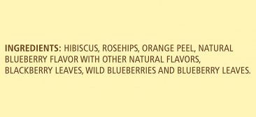Celestial Seasonings Herbal Tea, True Blueberry, 20 Count Box