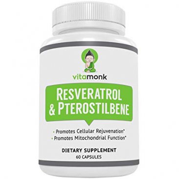 Resveratrol with Pterostilbene 600mg/60mg - No Artificial Fillers by VitaMonk™ - Healthy Aging and Longevity Supplement - 60 Capsules - Precise Formula With Trans Pterostilbene Resveratrol