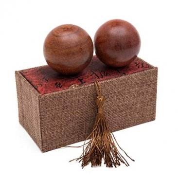 Natural Texture Rosewood Chinese Health Baoding Balls