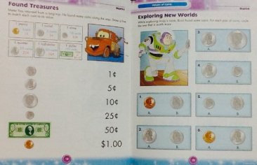 Disney Time and Money Adventures in Learning - Workbook