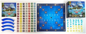 Latice Hawaii Strategy Board Game - The Multi-Award-Winning Smart New Family Board Game