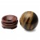 Tiger Eye Gemstone Sphere with Wooden Pedestal - Two (2) Inch Diameter - Absolutely Beautiful